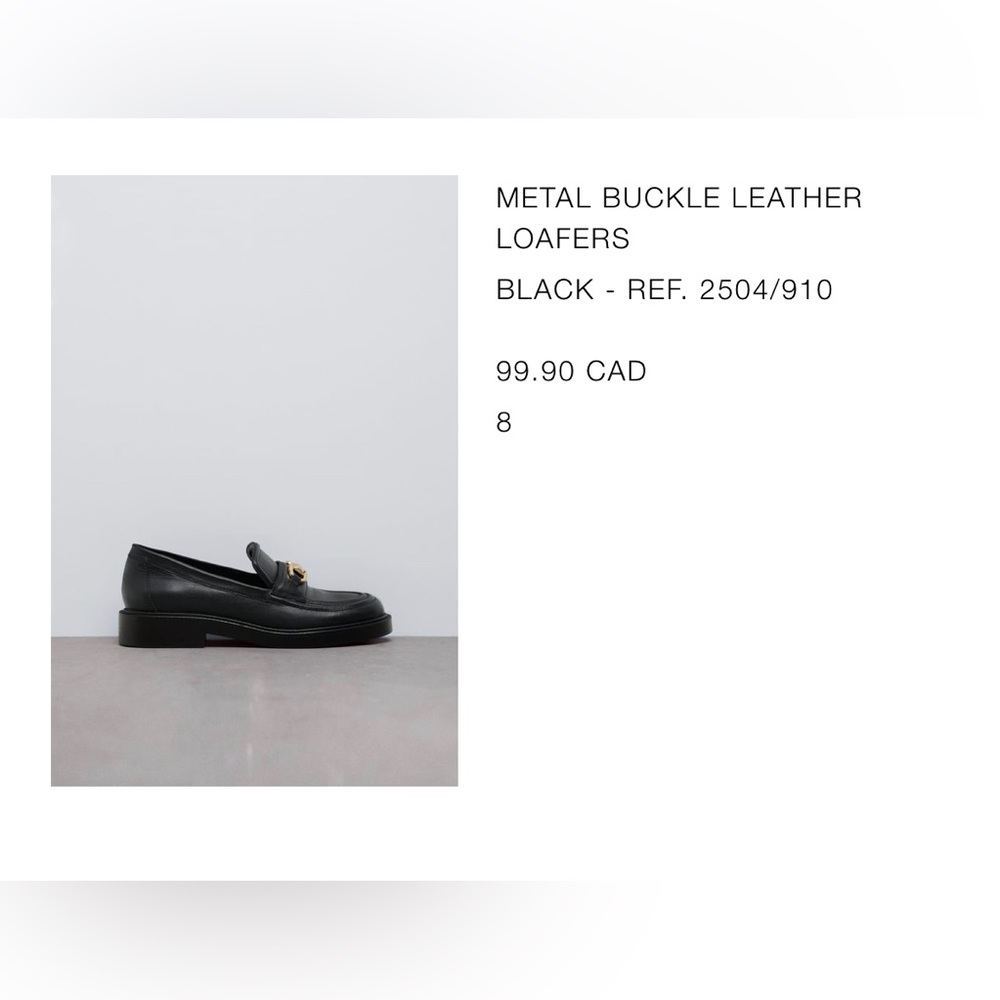 Zara Leather Loafers